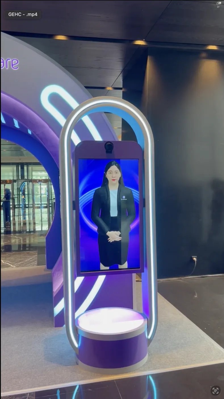 Booth check-in GE HealthCare