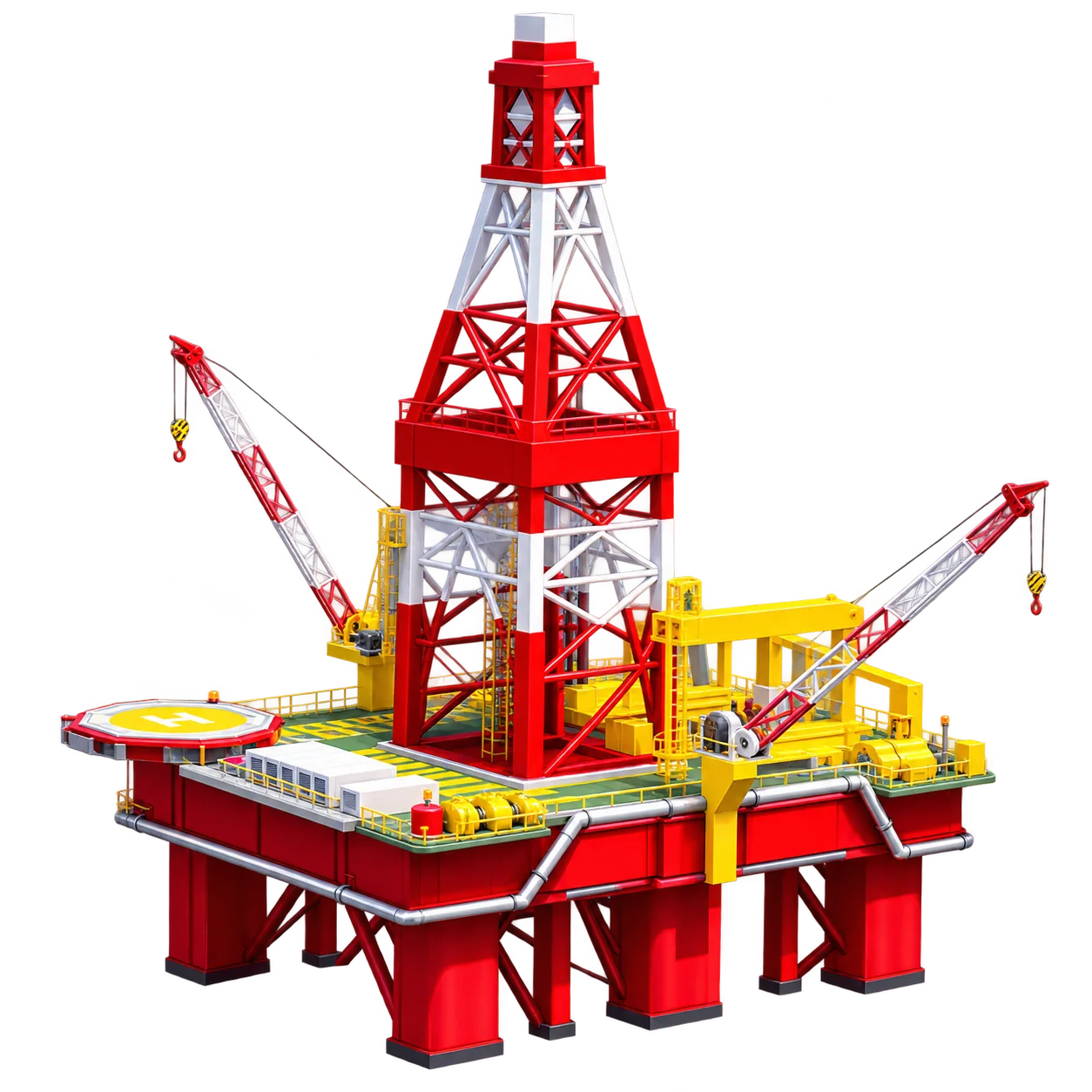 Offshore rig illustration